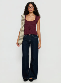 Auroraah Frill Top Cherry