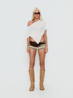 Safe Space Sheer Poncho White