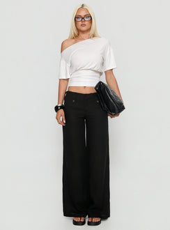 Ashlinn Off Shoulder Drapey Top White