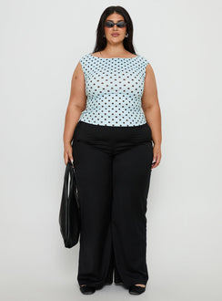 Cheirosa Off Shoulder Top Blue / Brown Curve