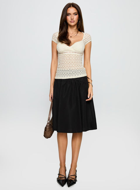 Parasol Textured Top Cream