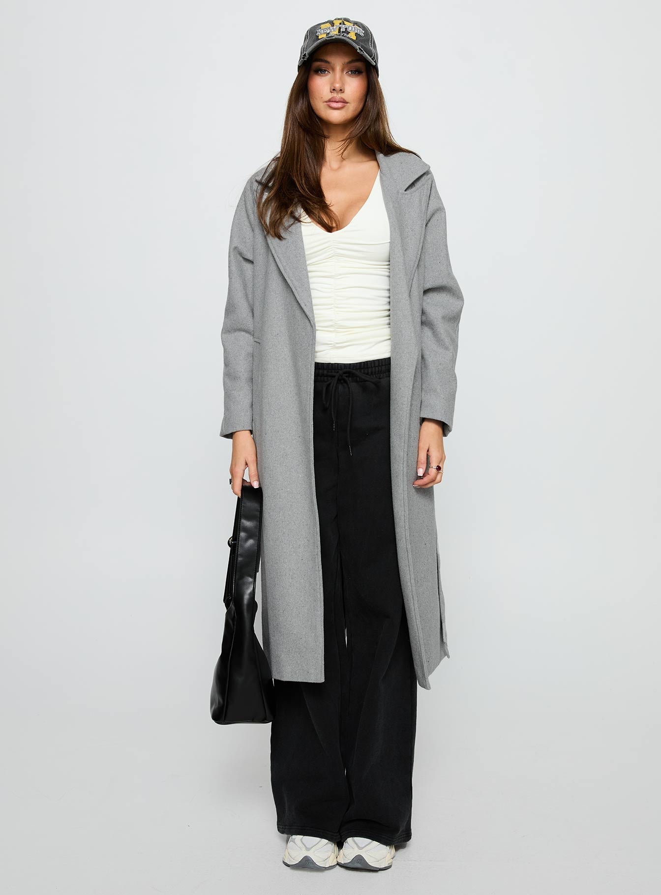 Real Talk Trench Coat Grey