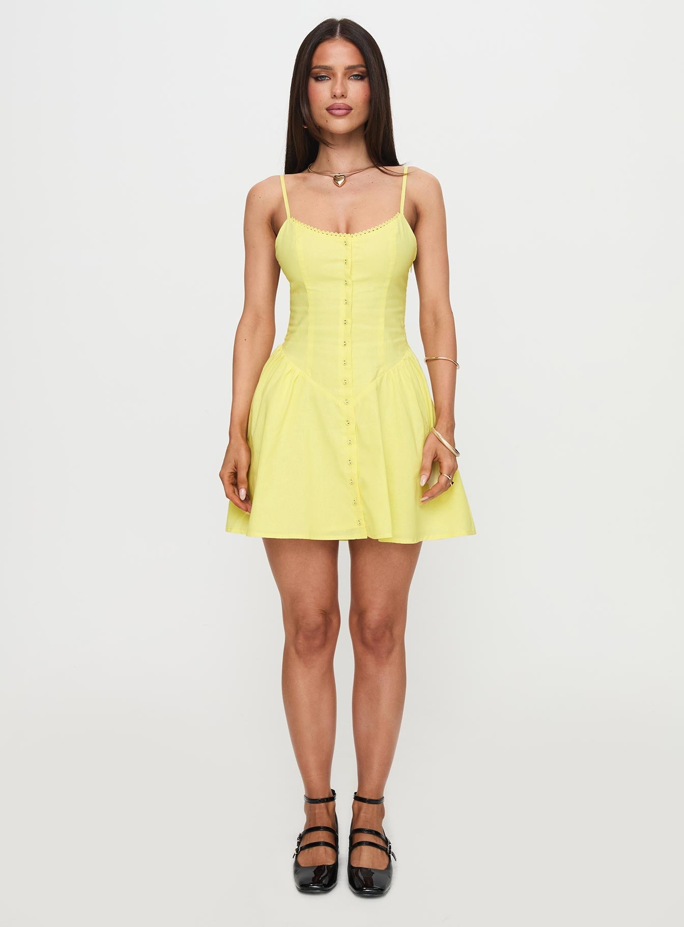 Toulouse Mini Dress Lemon