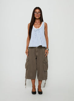 Antiquity Babydoll Top Multi Check
