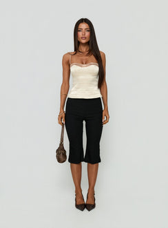 Geea Satin Bandage Top Cream