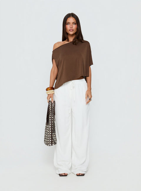 Parklea Linen Blend Pants White