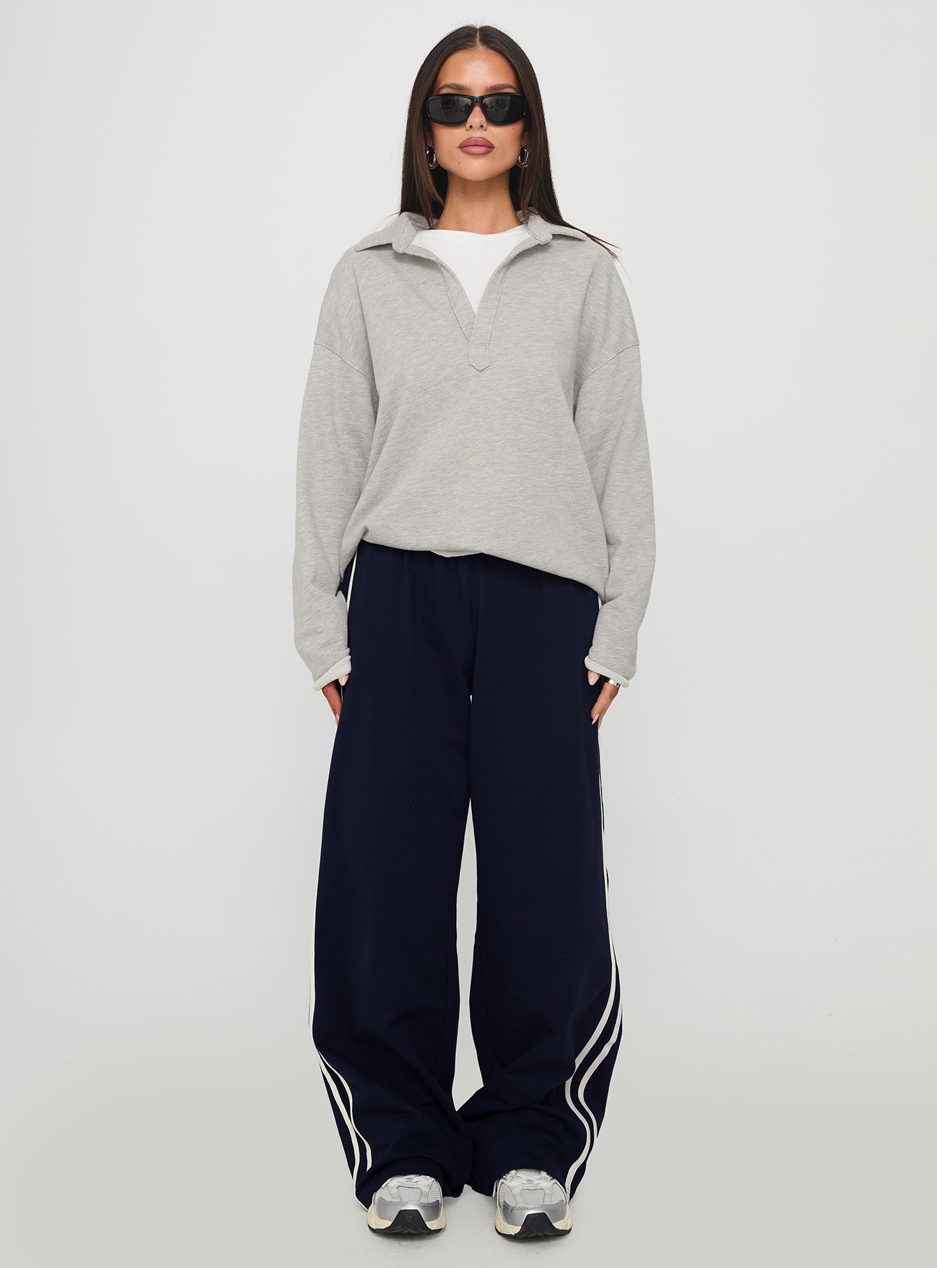 Another Level Collared Jumper Grey