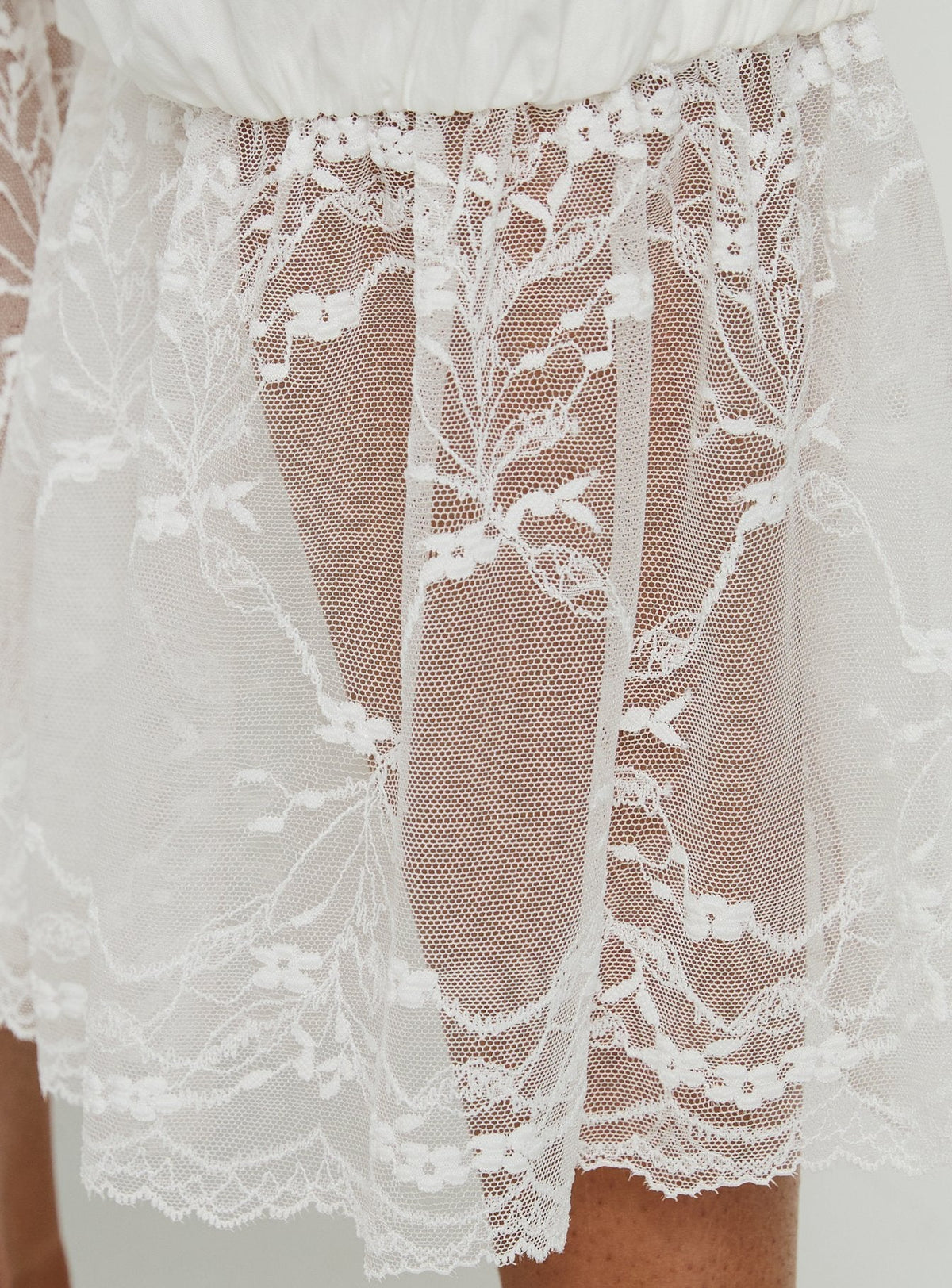 Daiana Lace Culotte Pants Cream