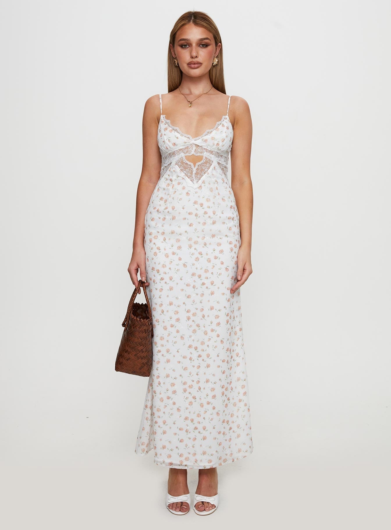 Annamaria Lace Maxi Dress Floral