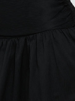 Adessa Strapless Maxi Dress Black