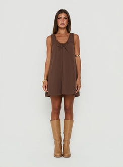 Antiquity Swing Mini Dress Chocolate