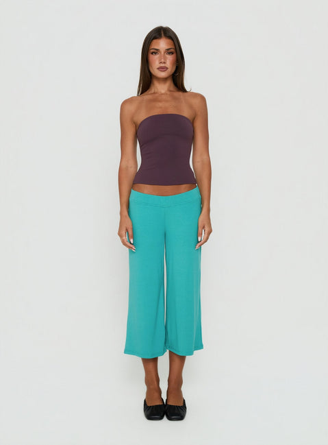 Kassey Gaucho Shorts Teal
