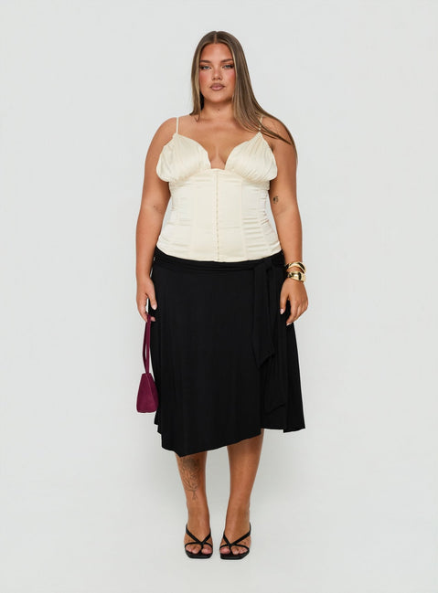 Scorsese Corset Top Champagne Curve