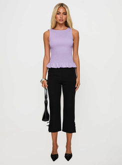 Chauntelle Ruched Top Lilac