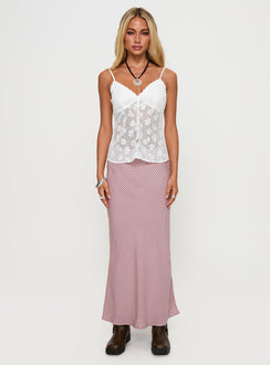 Reize Midi Skirt Pink Stripe