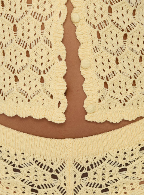 Sun Still Shines Crochet Set Yellow