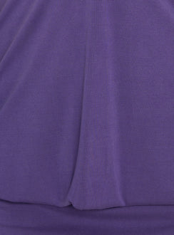 Adelique Halter Blouson Romper Purple