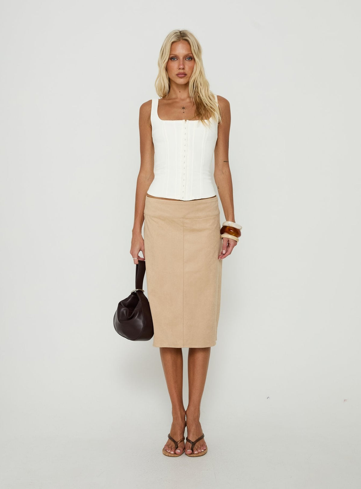 Floreva Corset Top White