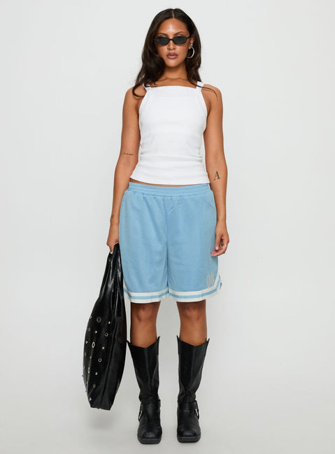 New Heights Baggy Jersey Shorts Blue