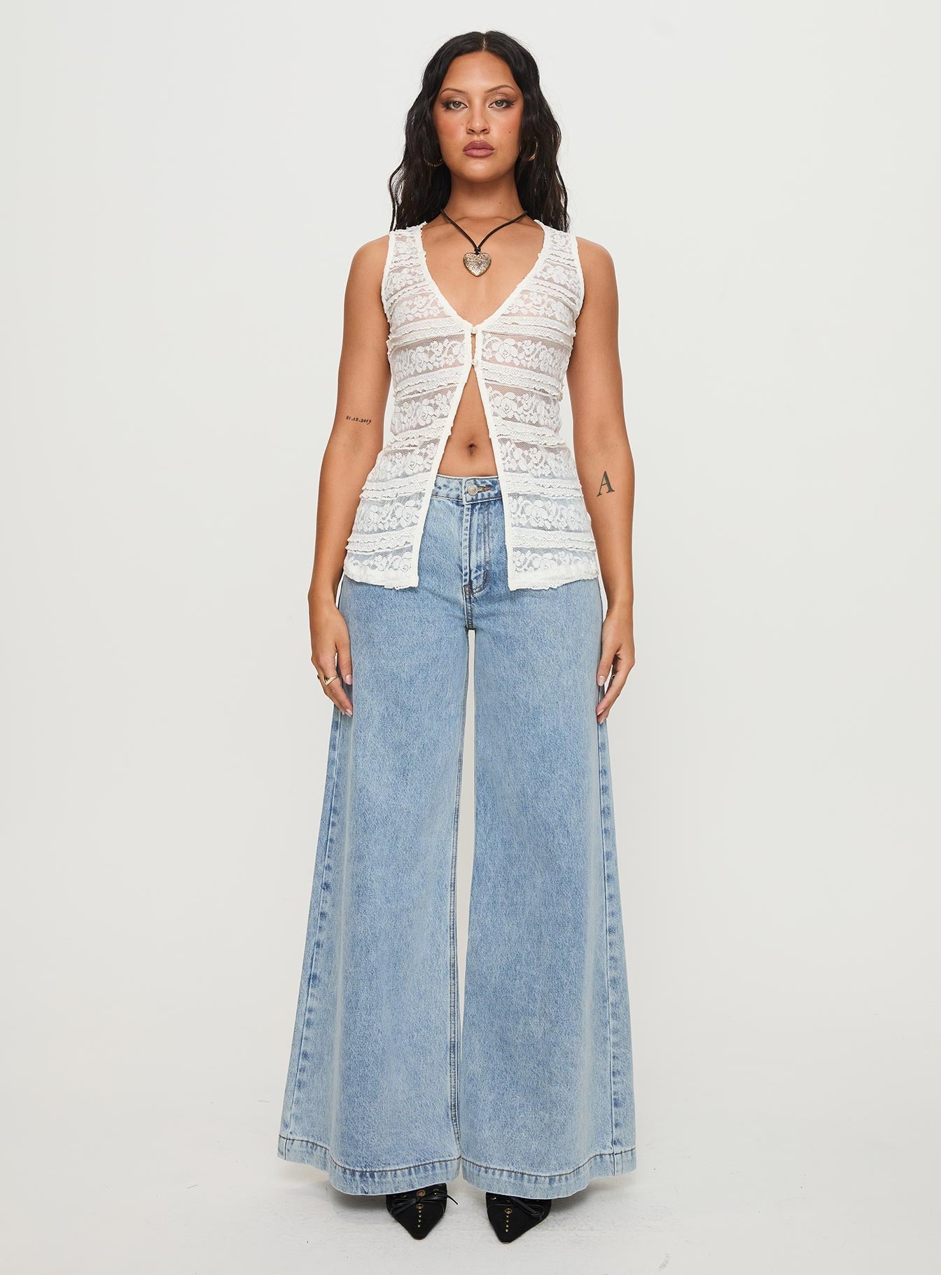 New Romantics Top White