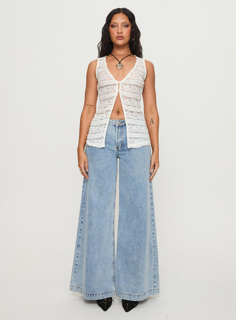 New Romantics Top White