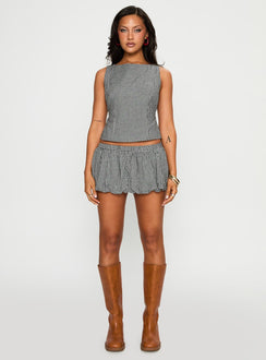 More My Jam Bubble Hem Set Black / White