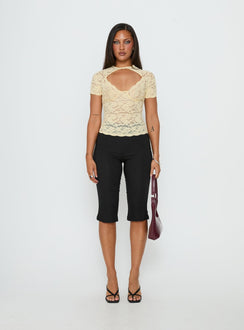 Giallo Lace Top Butter