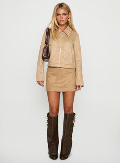 Willoughby Mini Skirt Beige