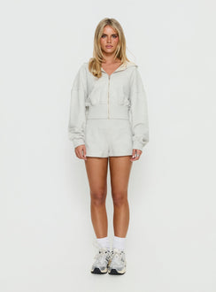 Daybreak Rib Waist Shorts Snow Marle