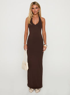 Spicy Maxi Dress Chocolate
