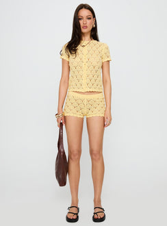 Sun Still Shines Crochet Set Yellow
