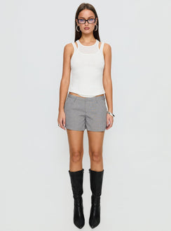 Antonina Tailored Micro Short Grey