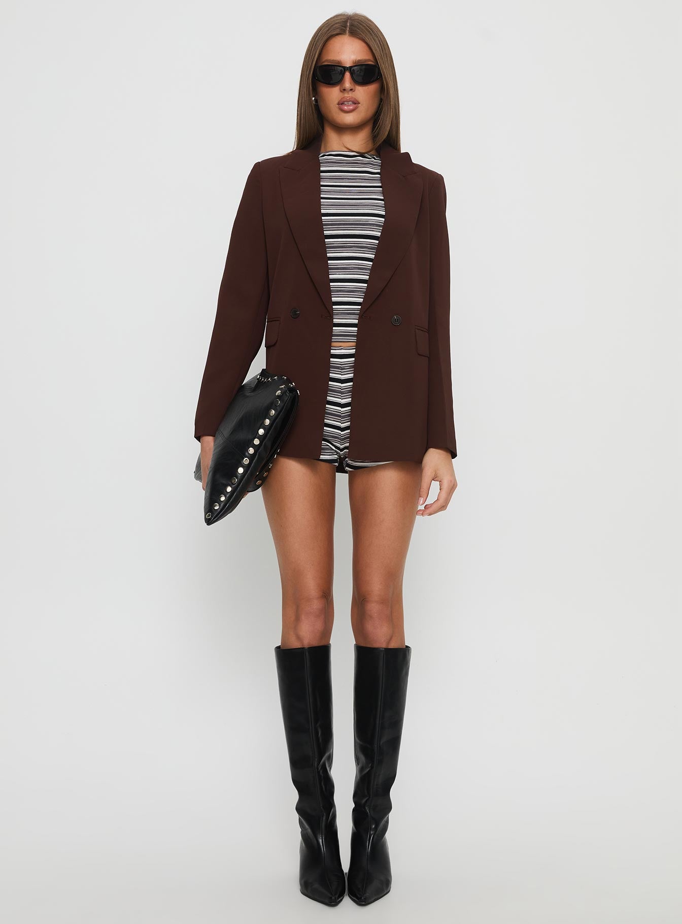 Katrice Oversized Blazer Chocolate