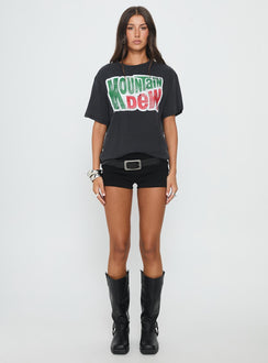 Mountain Dew Oversized Graphic Tee Black