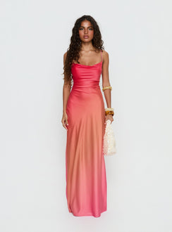 Celena Maxi Dress Pink Ombre