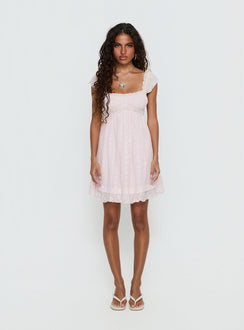 Carlita Mini Dress Light Pink