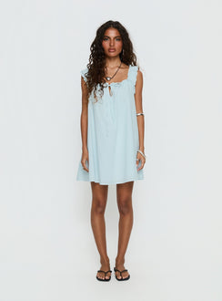 Swing Mini Dress Light Blue