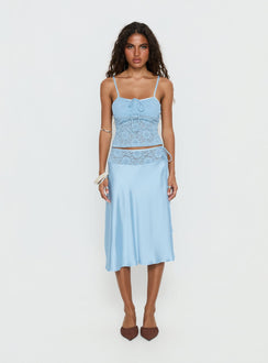 Evlin Lace Cami Top Blue