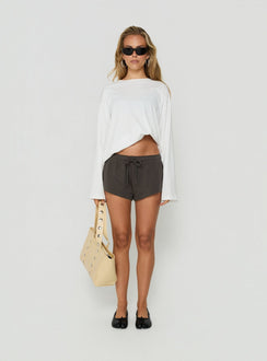 Quinncy Low Rise Sweat Shorts Iron Grey