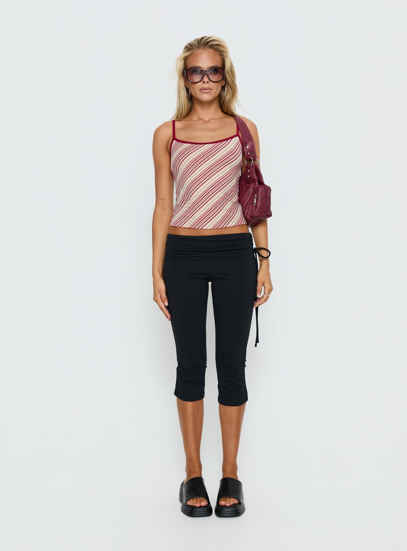 Cosmology Knit Contrast Detail Top Multi Stripe