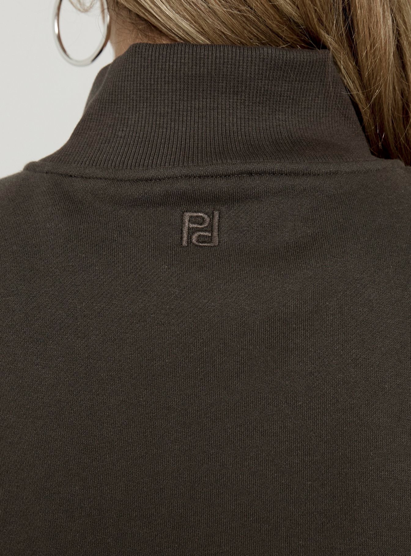 Anyya Funnel Neck Crew Jumper Iron Grey