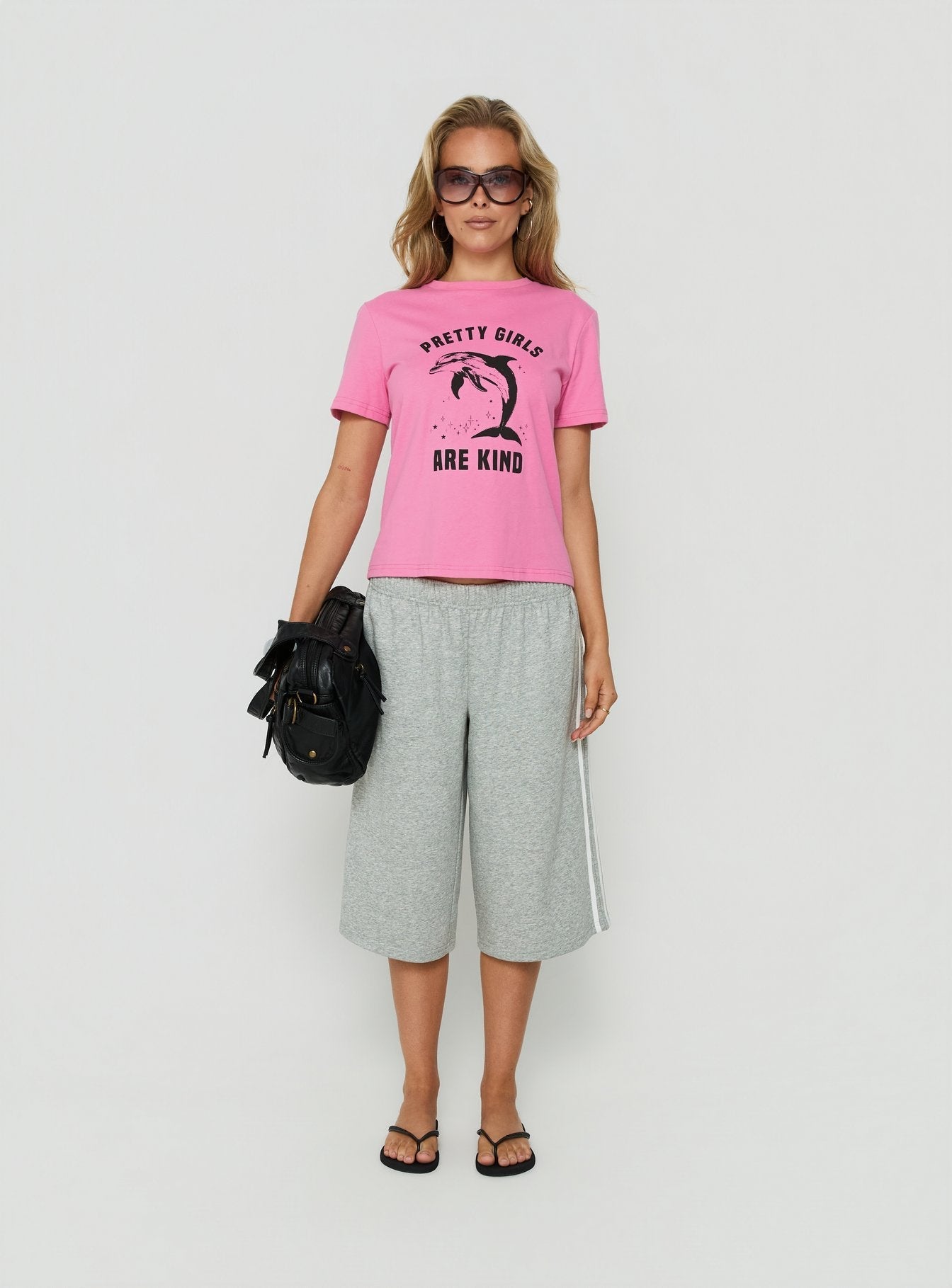 Sayllor Longline Sweat Shorts Grey Marle