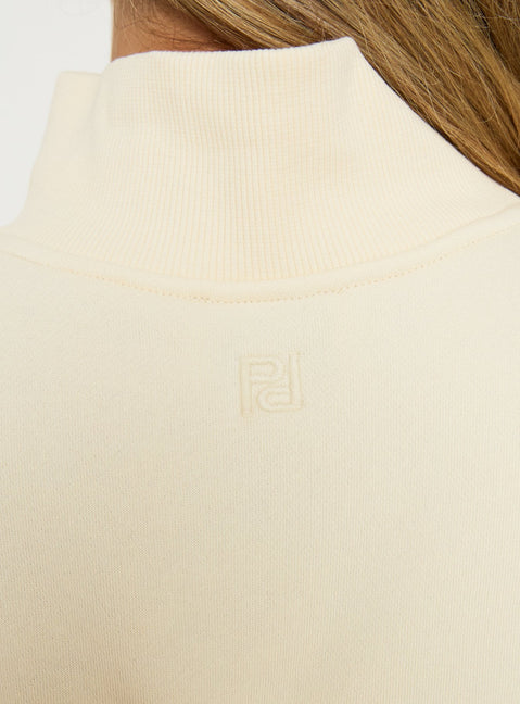 Anyya Funnel Neck Crew Jumper Cream