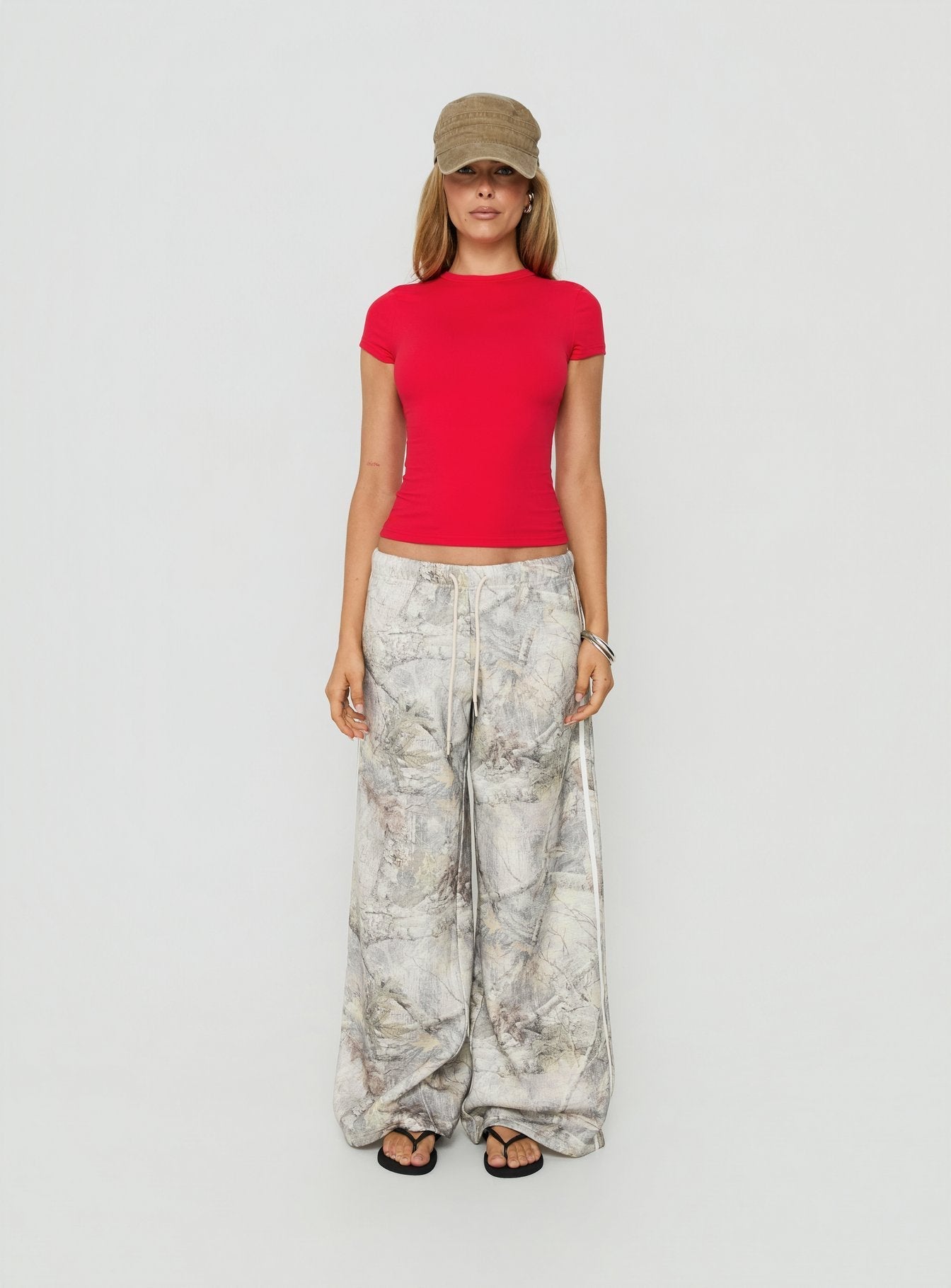 Daily Define Crew Neck Short Sleeve Top Red