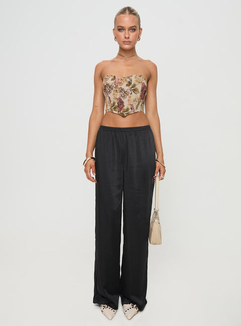 Wilsone Strapless Bustier Top Multi