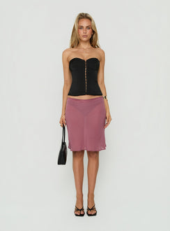 Jazzy Strapless Corset Top Black