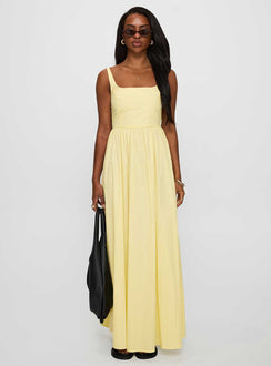 Cartmel Maxi Dress Lemon