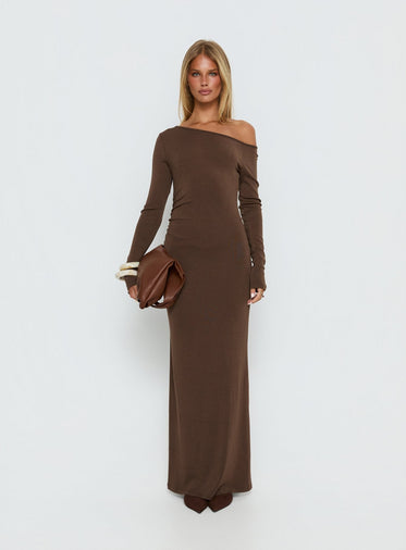 chinese dress ladies La Lune Long Sleeve Gathered Maxi Dress | Graphite | Dresses