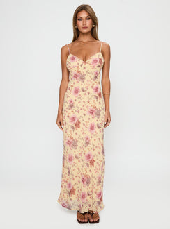 Sugar Plum Maxi Dress Cream / Floral