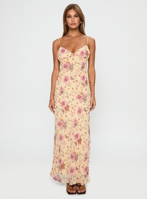 Sugar Plum Maxi Dress Cream / Floral